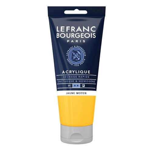 Colore acrilico giallo medio da 80 mL BRI1277180