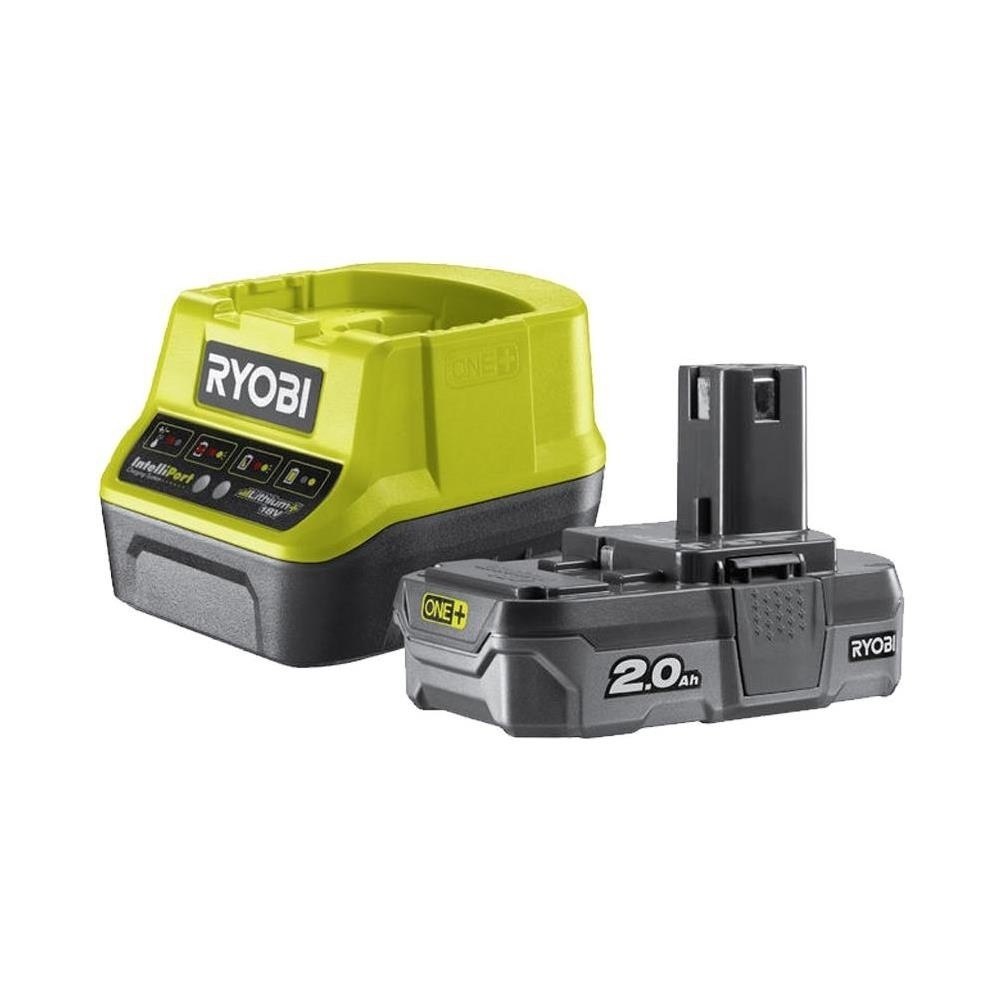 Ryobi Rc18120-120 Kit Batteria Rb1820c Caricabatteria 18v One+ 1x2.0 Ah