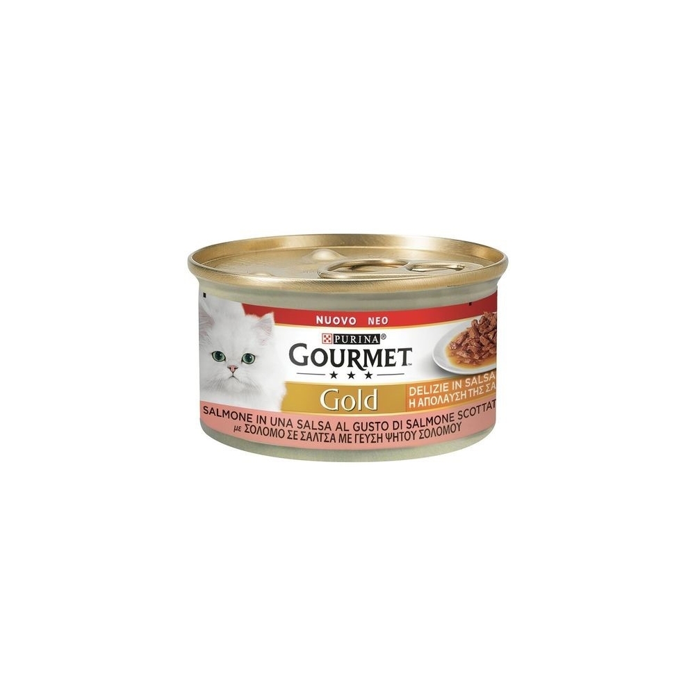 Gourmet Gourmet Gold Delizie in Salsa da 85 Gr Salmone