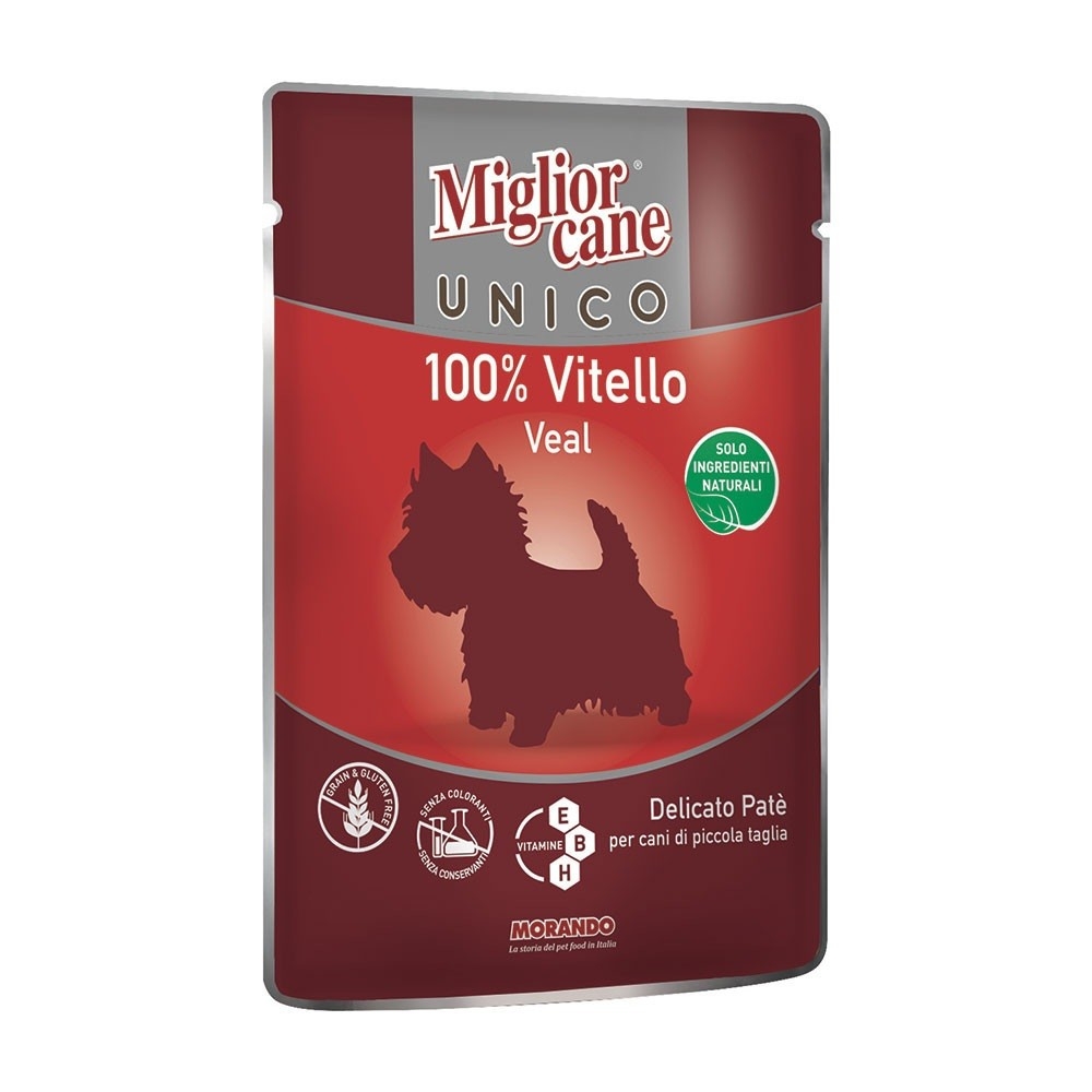 Morando Migliorcane Unico Paté solo Vitello 100 gr