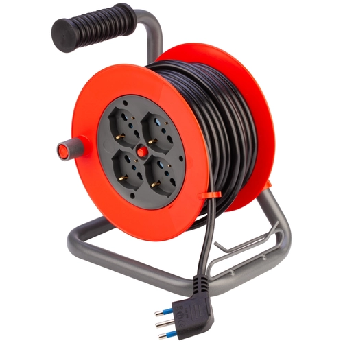 Avvolgicavo MINI 15 MT con cavo, con conduttore di terra, con interruttore di sicurezza 15 m BRI1286687