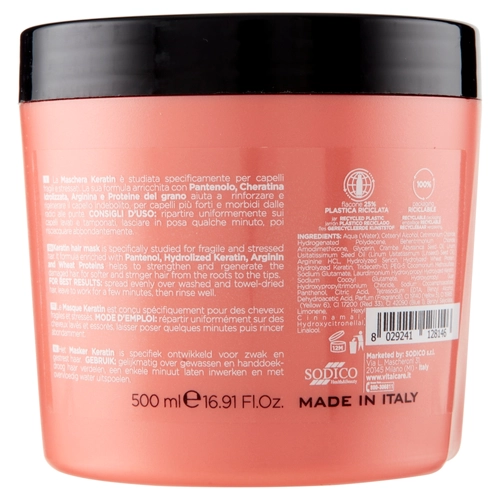 Maschera Capelli Rinforzante Professional Keratin 500ml BRI1287009