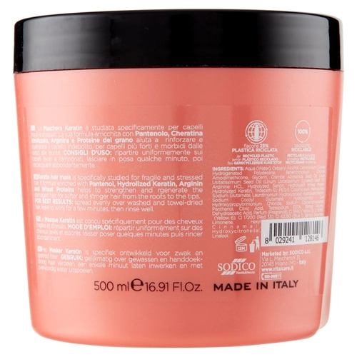 Maschera Capelli Rinforzante Professional Keratin 500ml BRI1287009