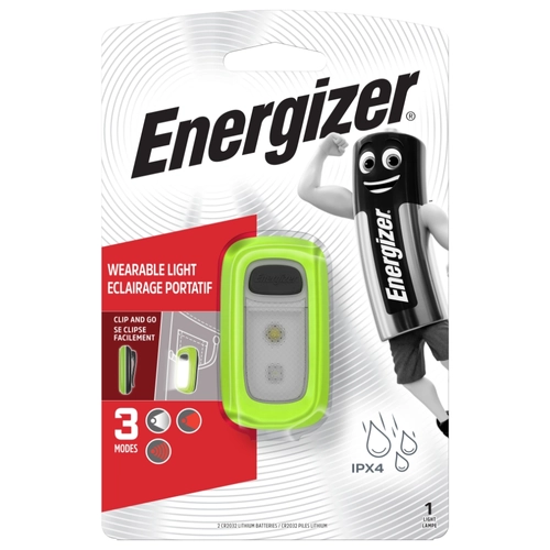 Energizer wearable light +2 cr2032, tray&clp BRI1290485