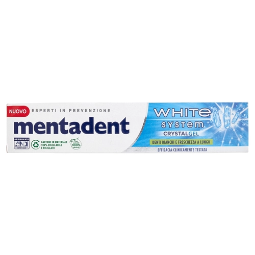 Mentadent White System Crystal Gel 75 ml BRI1292222
