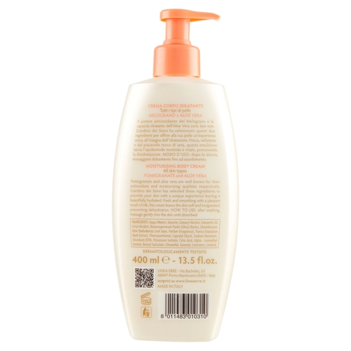 Giardino dei Sensi Vitaminskin Crema Corpo Idratante Melograno e Aloe Vera 400 ml BRI1292711