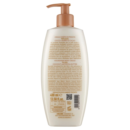Giardino dei Sensi Vitaminskin Crema Corpo Nutriente Cocco e Burro di Cacao 400 ml BRI1292712