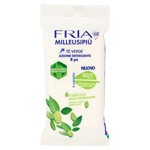 Fria Milleusipiù Tè Verde Azione Detergente Effetto Rinfrescante 8 pz BRI1293275