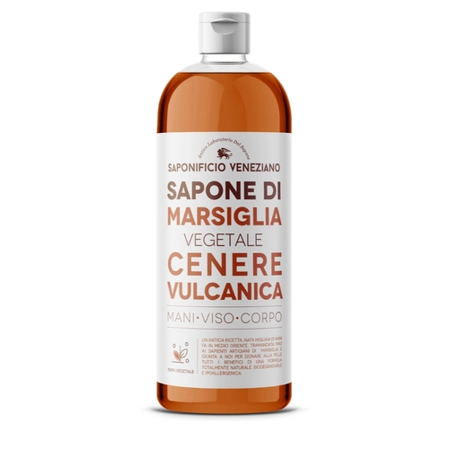 Sapone di Marsiglia Vegetale Cenere Vulcanica Mani/Viso/Corpo 1L BRI1296288