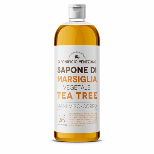 Sapone di Marsiglia Tea Tree per Mani, Viso e Corpo 1L BRI1296290