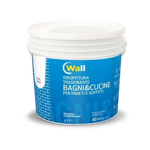 Idropittura Wall 4 L, bianco BRI1296829