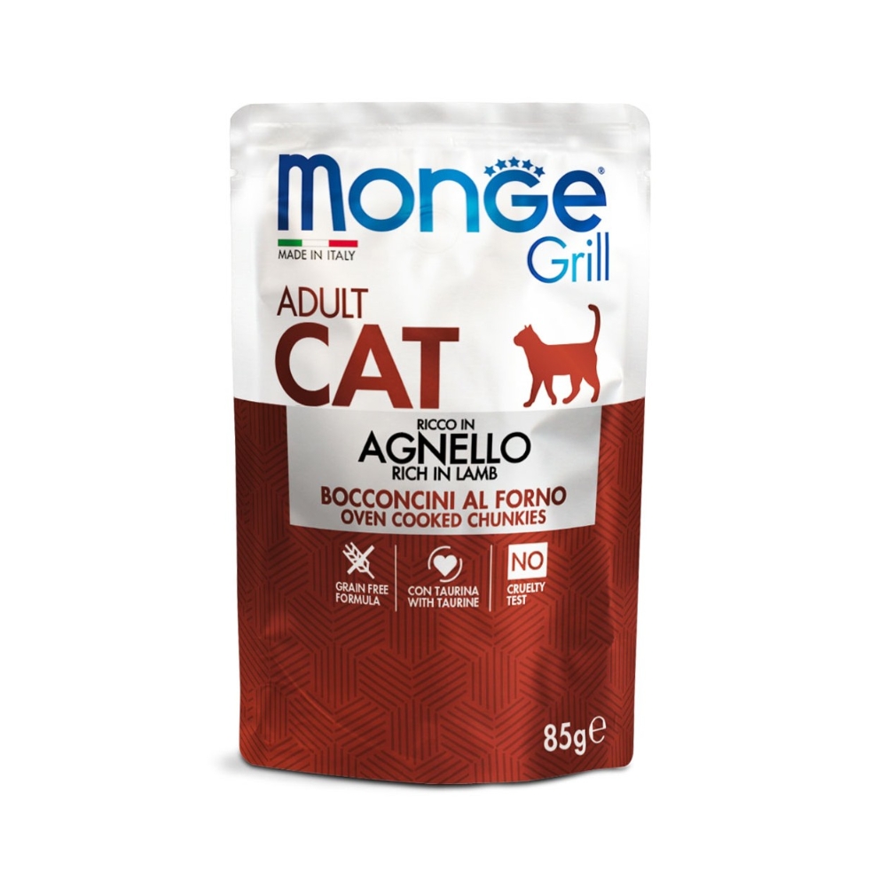 Monge Monge Gatto Grill Adult Bocconcini Agnello 85 gr