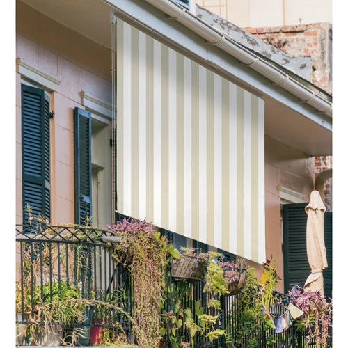 Tenda da sole a rullo, 150x250 cm, écru a righe BRI1307026
