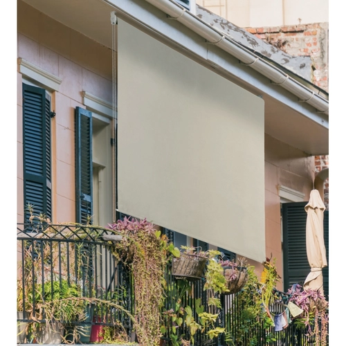 Tenda da sole a rullo, 150x250 cm, écru a tinta unita BRI1307029