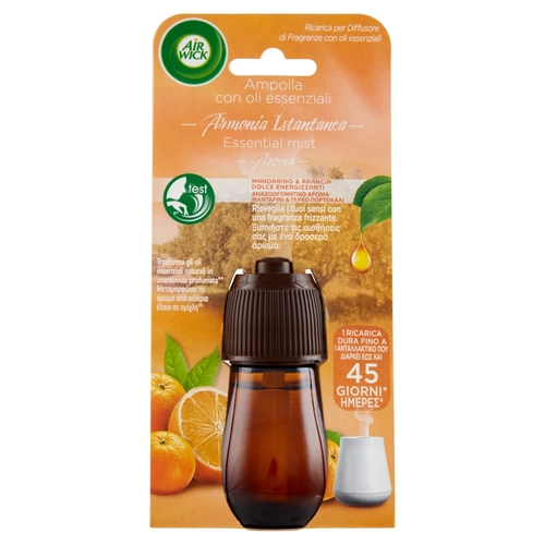 Air Wick Ricarica per Diffusore di Fragranze con oli essenziali Mandarino & Arancia Dolce 20 mL BRI1316190