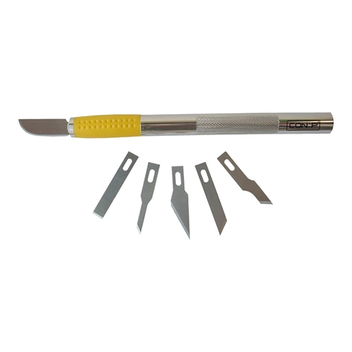 Cutter CUTTER DI PRECISIONE IN ALLUMINIO CON 6 LAME INTERCAMBIABILI da 13,8 cm BRI1318076