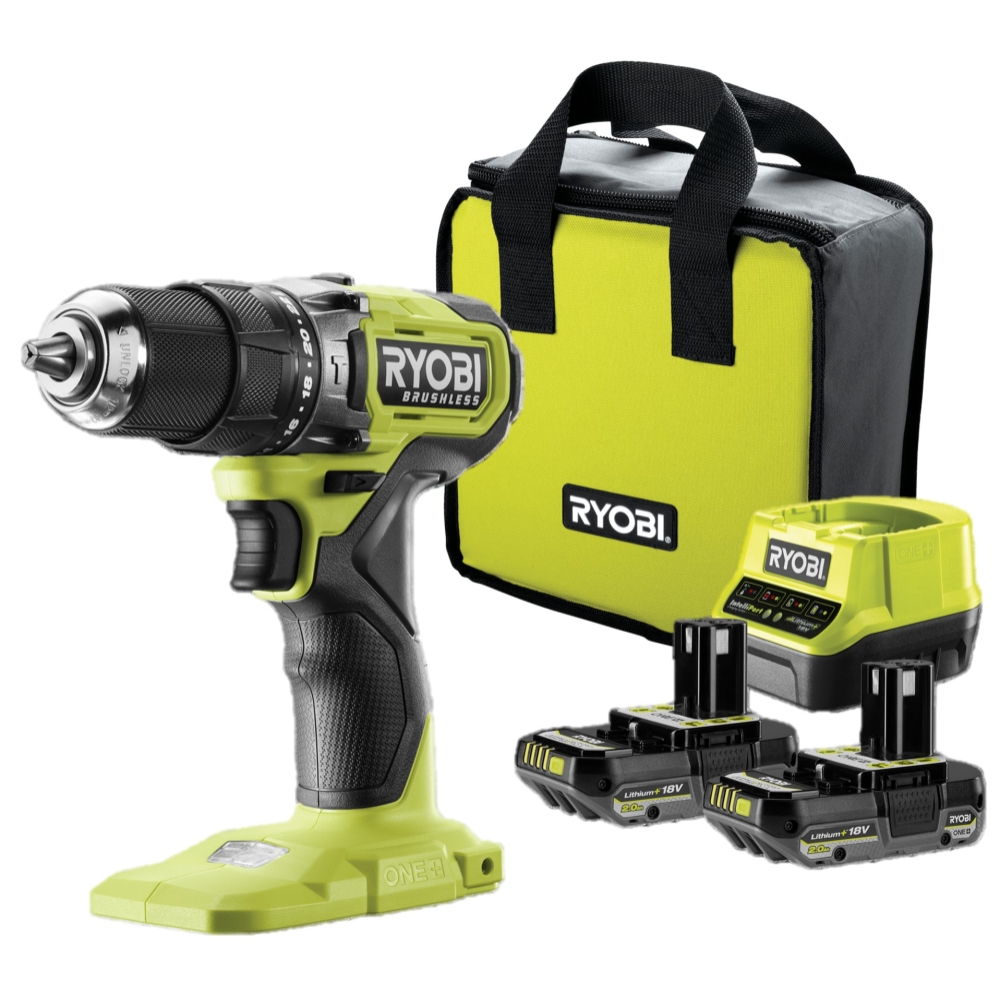 Image of RYOBI Trapano avvitatore a percussione R18PD5-220S014