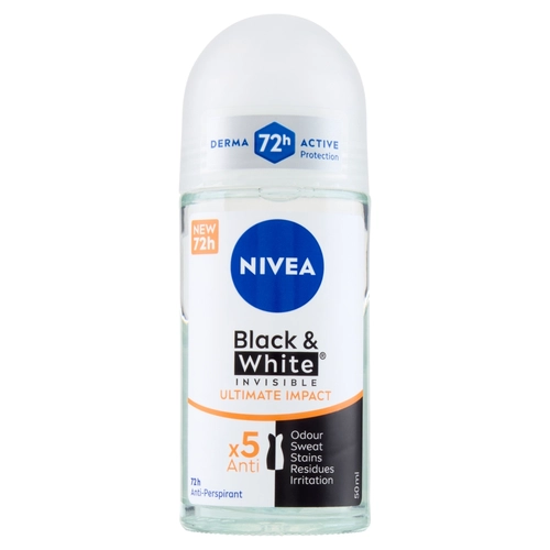 Deodorante Black&White Roll-on Invisible Ultimate Impact 50ml BRI1326965