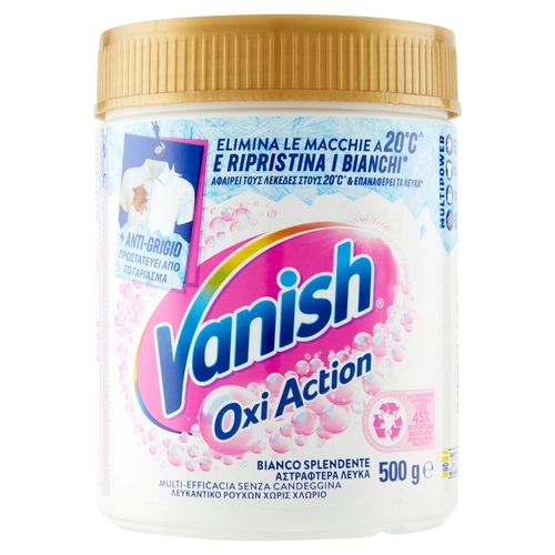 Oxi action smacchiatore bianco splendente 500g BRI1329678