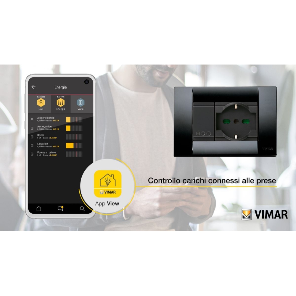 Vimar Serie VIMAR - Idea - Attuatore connesso IoT 16A Bluetooth