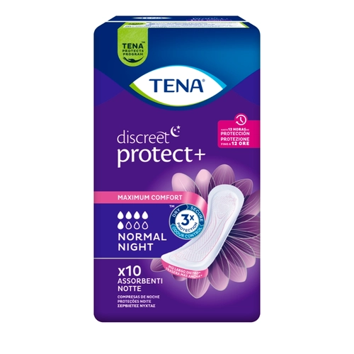 Tena discreet protect+ Normal Night Assorbenti Notte 10 pz BRI1331592