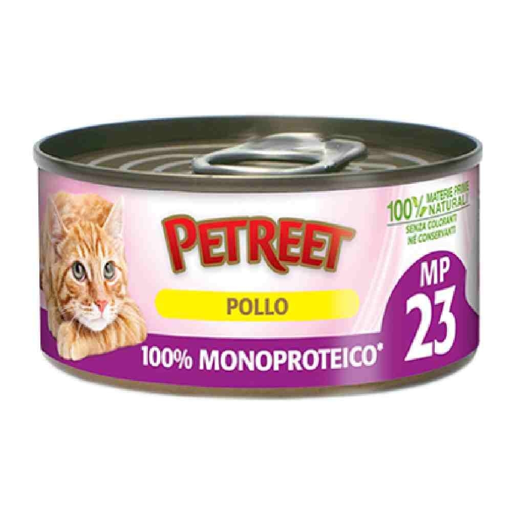 PETREET Petreet MP23 100% Gatto Monoproteico Pollo 60 gr