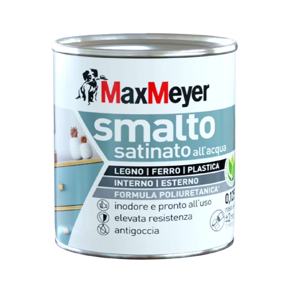 Image of MaxMeyer Smalto all'acqua poliuretanico all'acqua da 0.125 L014