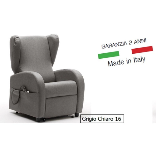 Poltrona Relax Elettrica Grigio BRI1338341