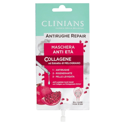 Clinians Antirughe Repair Maschera Anti Età Collagene ed Estratto di Melograno 15 mL BRI1340308