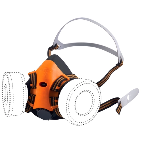 Semi maschera di protezione TWIN FLY in silicone morbido BRI1340912