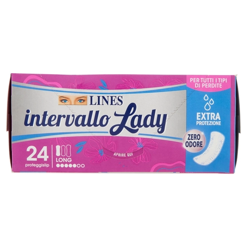 Lines intervallo Lady proteggislip Long Ripiegato Disteso 24 pz BRI1348014