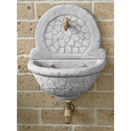 Fontana a parete colore grigio BRI1348490