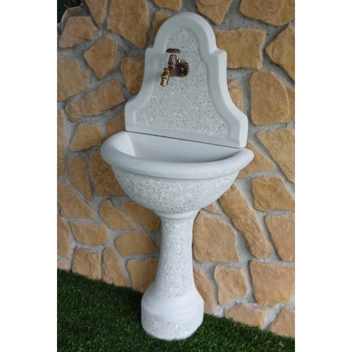 Fontana a parete colore bianco BRI1348492