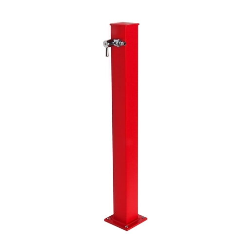 Fontana a colonna colore rosso BRI1348497