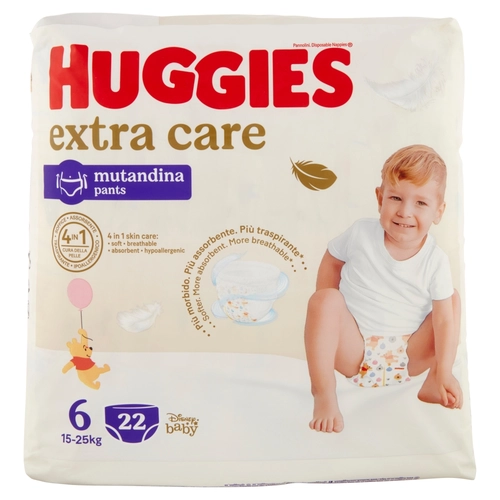 Huggies extra care mutandina 6 15-25 Kg 22 pz BRI1354153