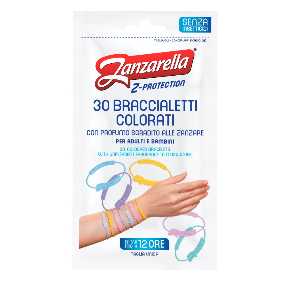 ZANZARELLA Zanza braccialetti adulti 30 pz