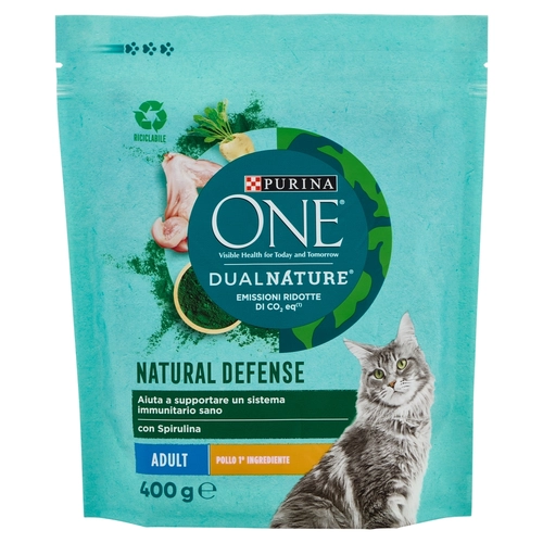 Cibo Gatto One Dual Nature Adult Chicken 400g BRI1361476