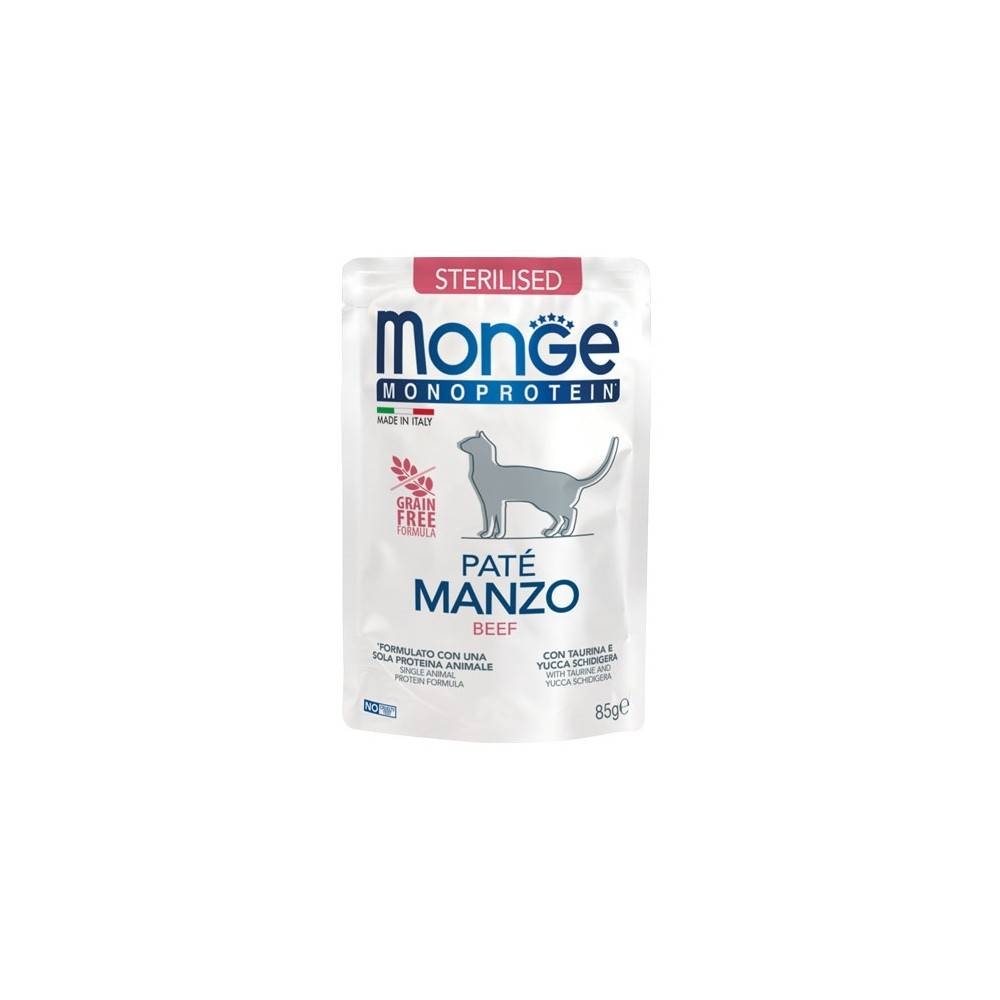 Monge Monge Monoproteico al Manzo Gatto Sterilizzato 85