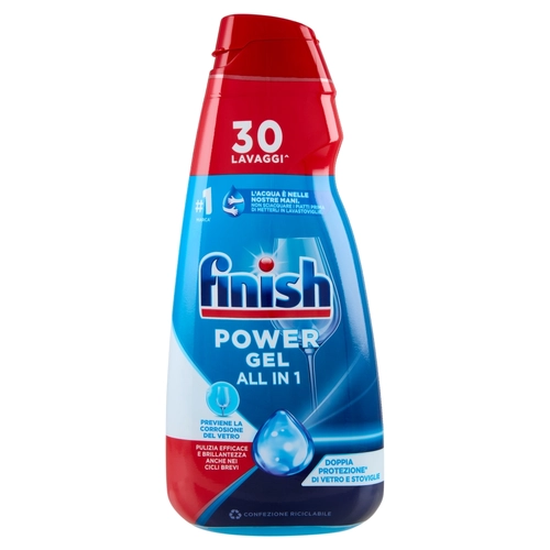 Finish Power Gel Stoviglie Protette liquido lavastoviglie 30 lavaggi 600 ml BRI1364221