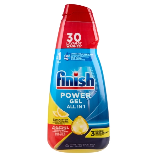 Finish Power Gel Lemon liquido lavastoviglie 30 lavaggi 600 ml BRI1364223