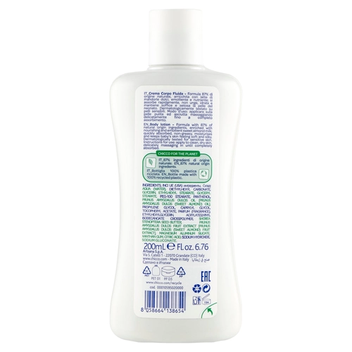 chicco Baby Moments Crema Corpo Fluida 0m+ 200 mL BRI1365048