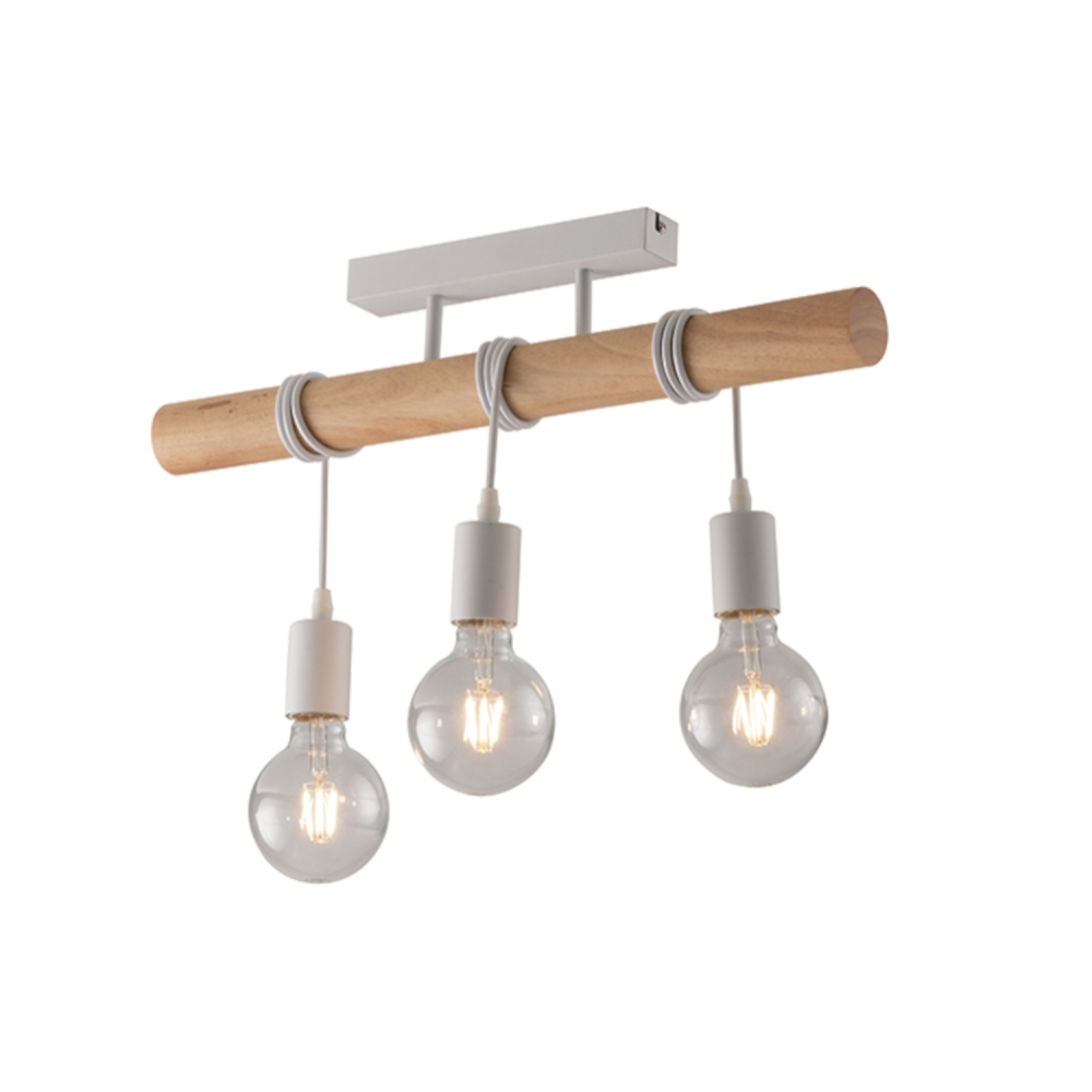 Fan Europe Plafoniera arizona bianco 3xe27 55x25x5,5cm