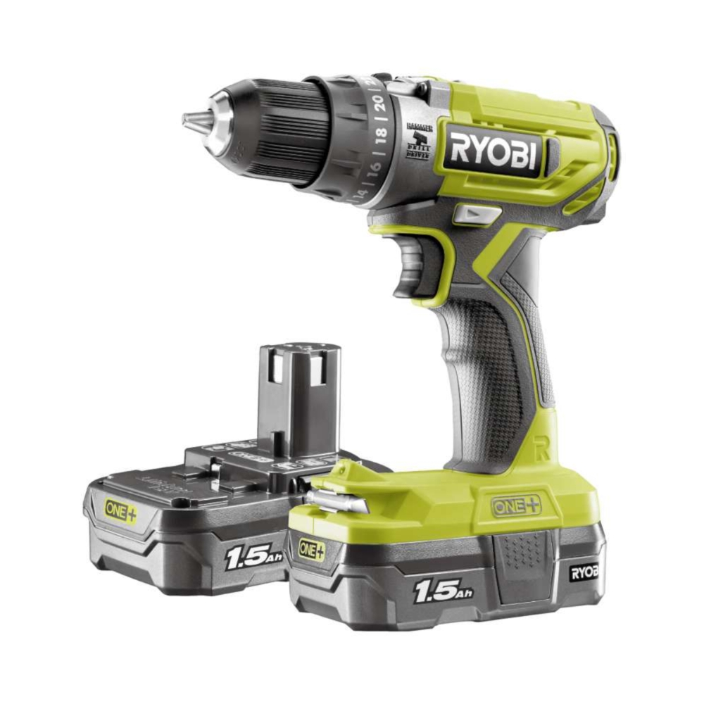 Image of RYOBI Trapano avvitatore a percussione R18PD2 215G014