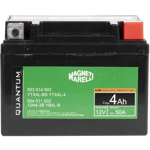 Batteria moto Quantum potenza 4 Ah BRI1374016