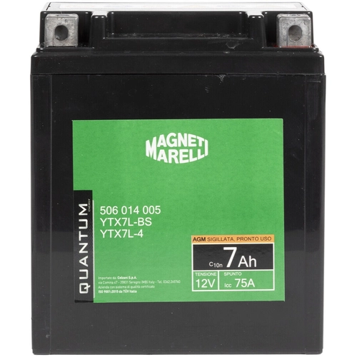 Batteria moto Quantum potenza 7 Ah BRI1374018