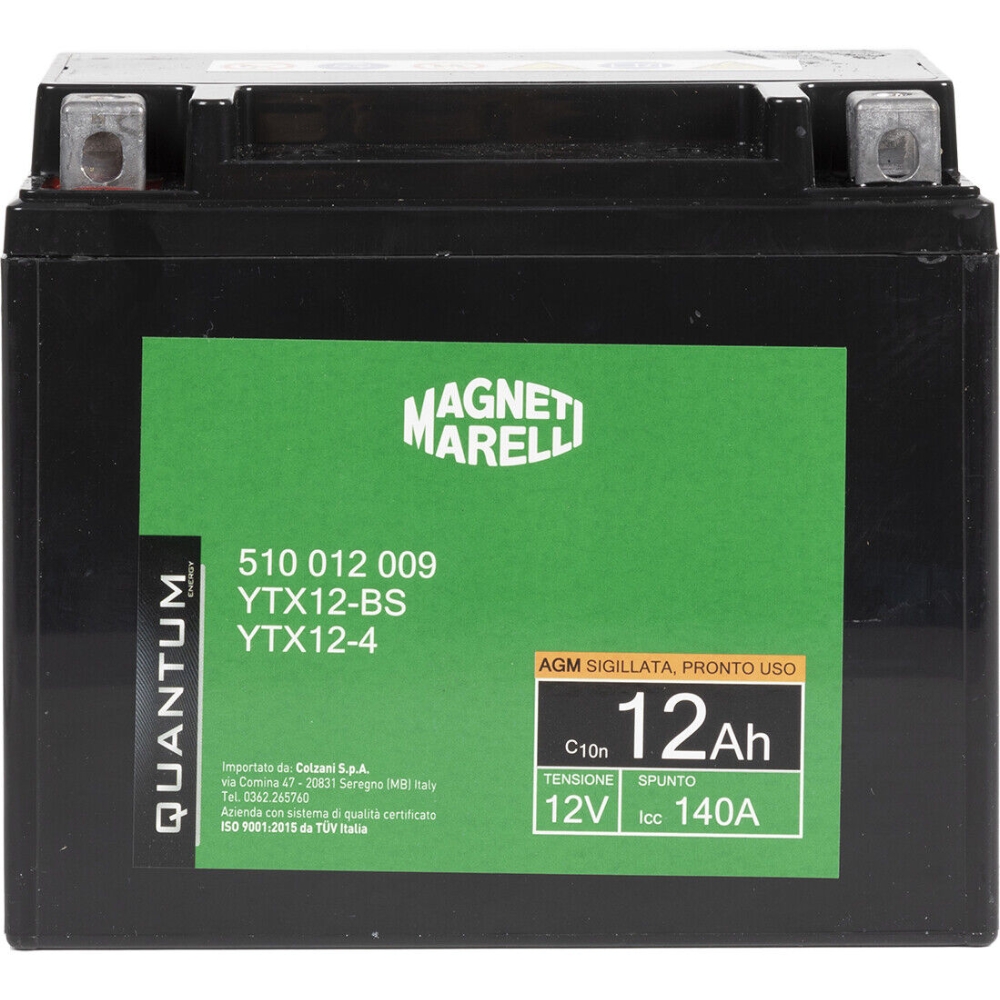 Image of Magneti Marelli Batteria moto Quantum potenza 12 Ah014