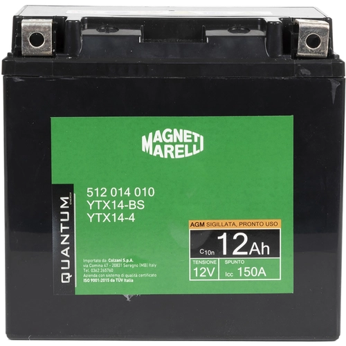Batteria moto Quantum potenza 12 Ah BRI1374031