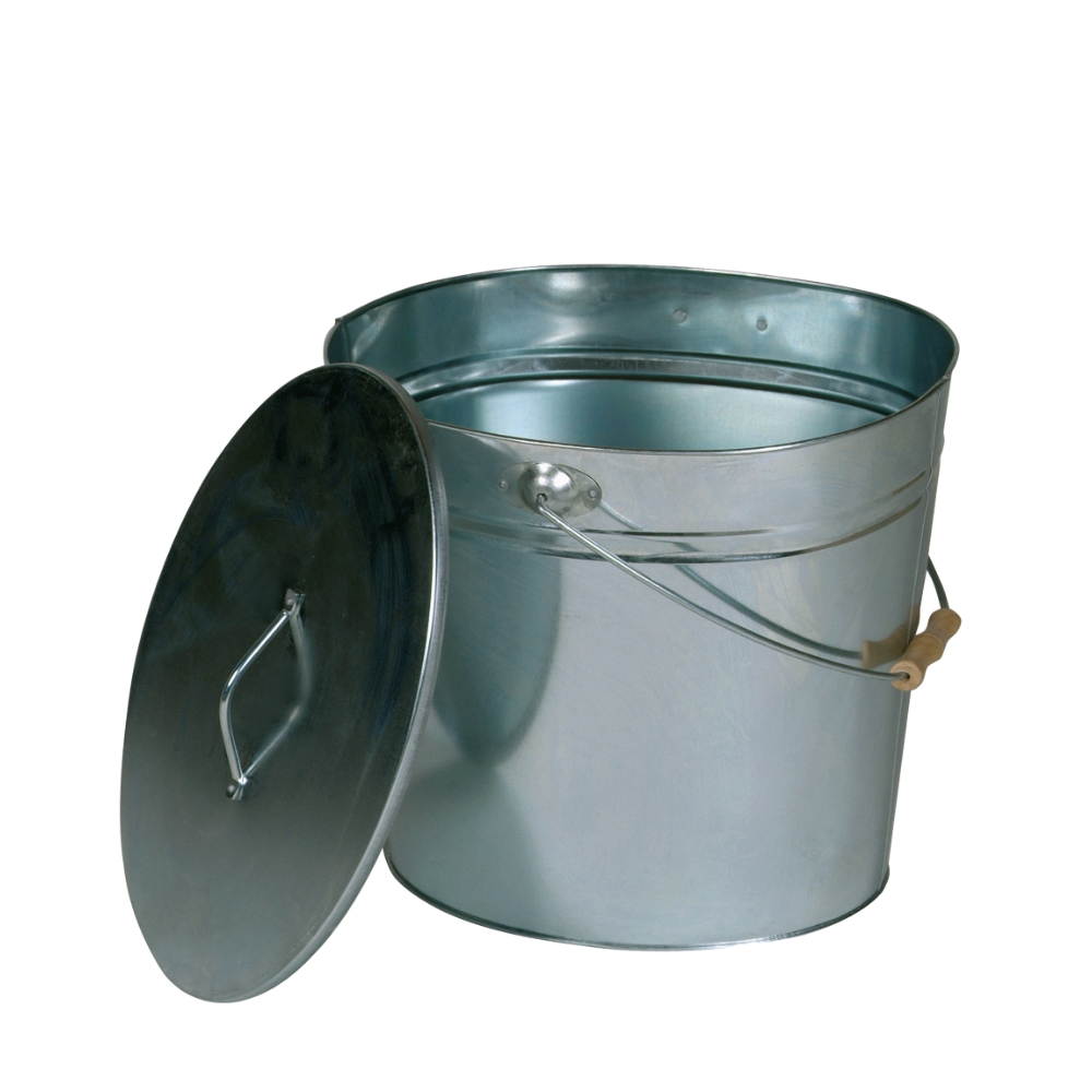 Carbone Secchio Caminetto Metallo Nero 12L Stile Vintage Bin - Foto 7