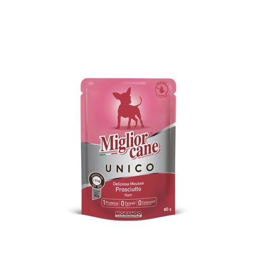Migliorcane Unico Deliziosa Mousse Prosciutto Specifico per Toy Dog < 5 kg 80 g BRI1376088