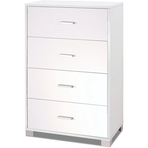 Cassettiera L70 x P41 x H112 cm, bianco fiammato BRI1378425